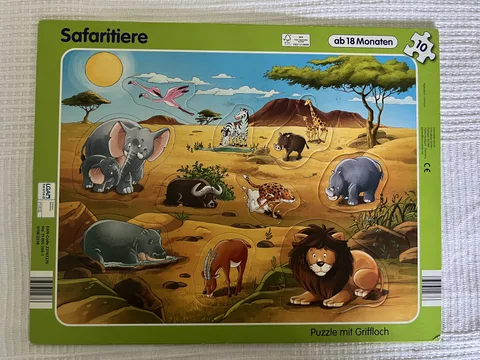 Larsen Griffpuzzle – Safaritiere