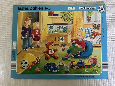 Larsen Griffpuzzle – Erstes Zählen 1–5
