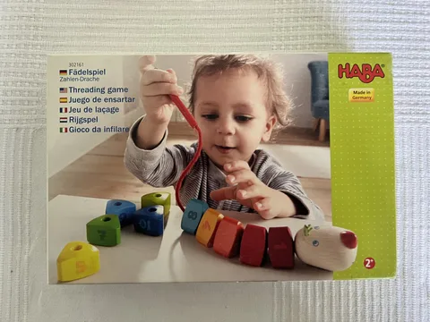 HABA Fädelspiel Zahlen-Drache