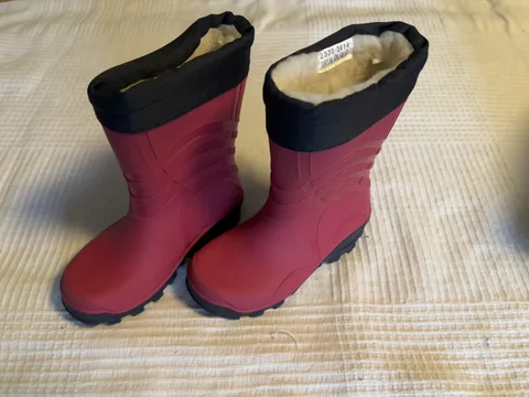 Gefütterte Winter-Gummistiefel für Mädchen