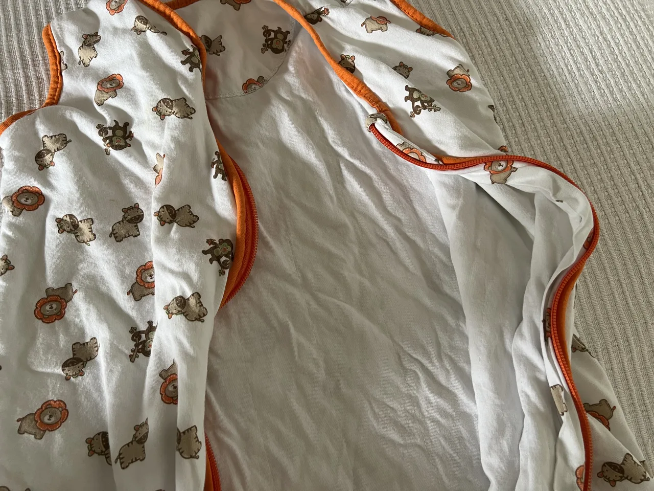 Schlummersack 1,0 TOG – 90 cm – Tiermotiv – mit Füßen – Bild 3