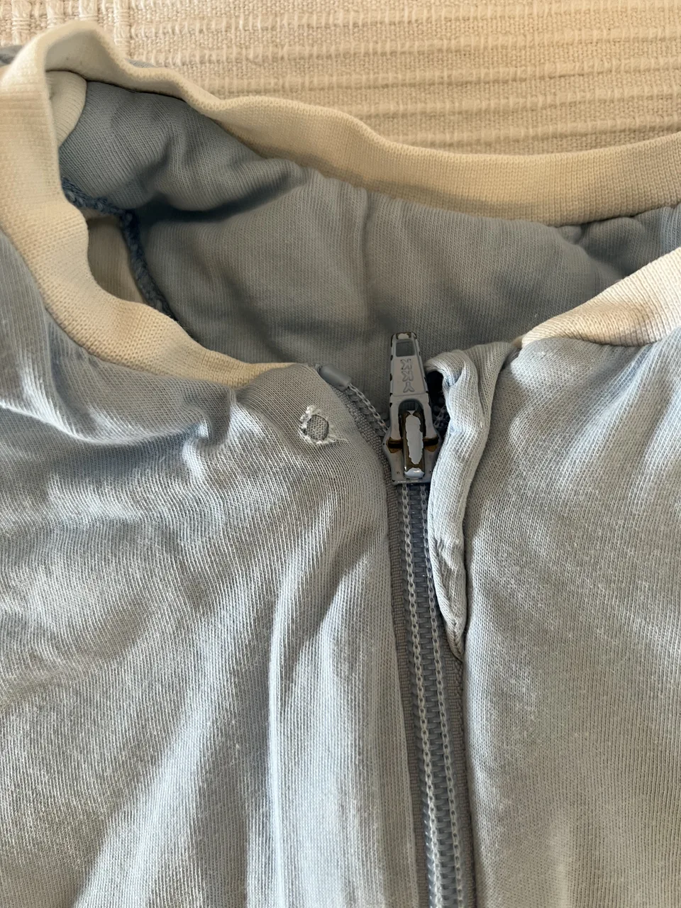 Schlummersack 3,5 TOG – 90 cm – hellblau – mit Füßen – Bild 2