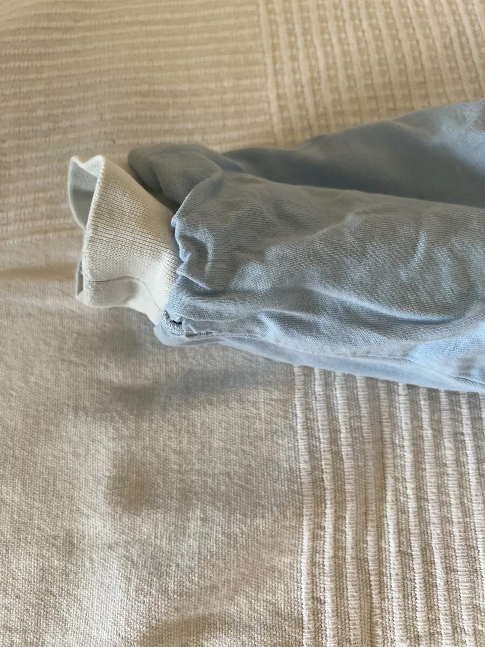 Schlummersack 3,5 TOG – 90 cm – hellblau – mit Füßen – Bild 3