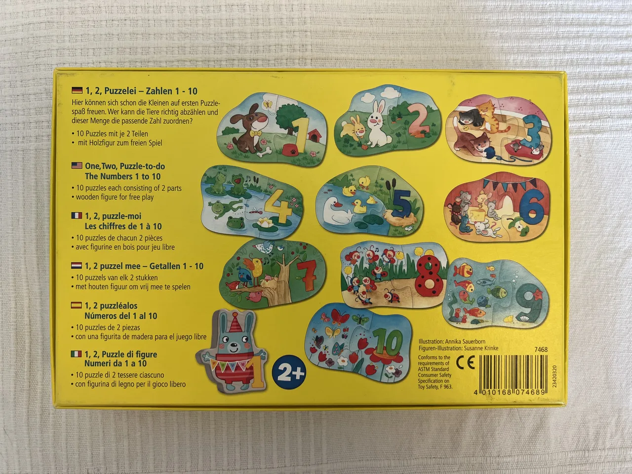 HABA 1, 2, Puzzelei – Zahlen 1–10 – Bild 2
