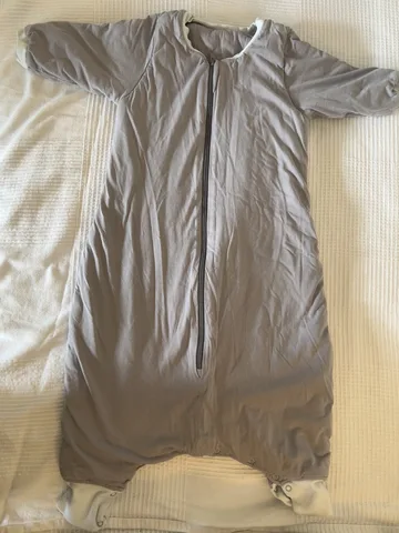 Schlummersack 3,5 TOG – 90 cm – grau – mit Füßen