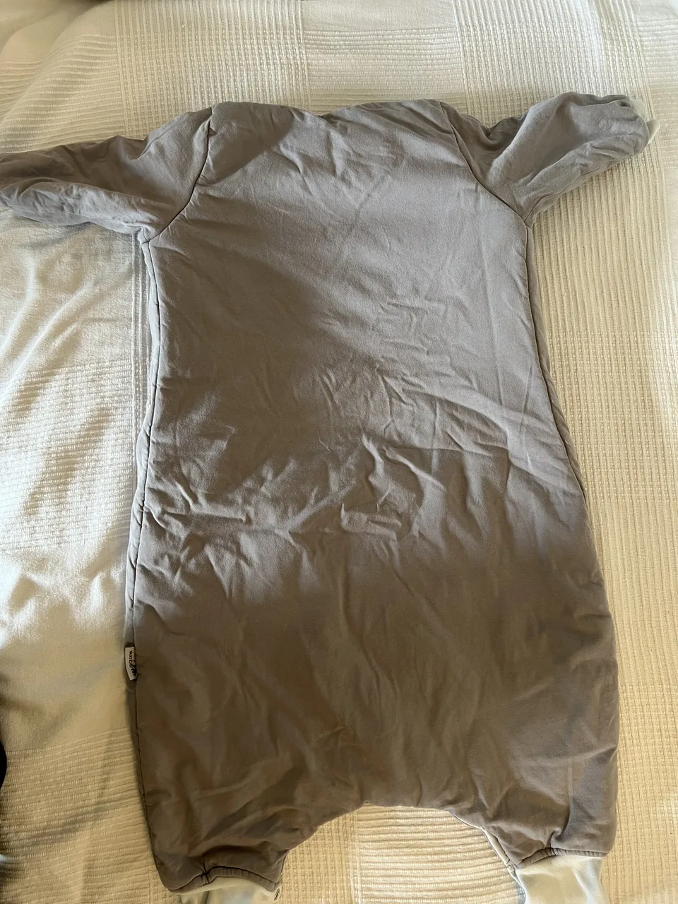 Schlummersack 3,5 TOG – 90 cm – grau – mit Füßen – Bild 4
