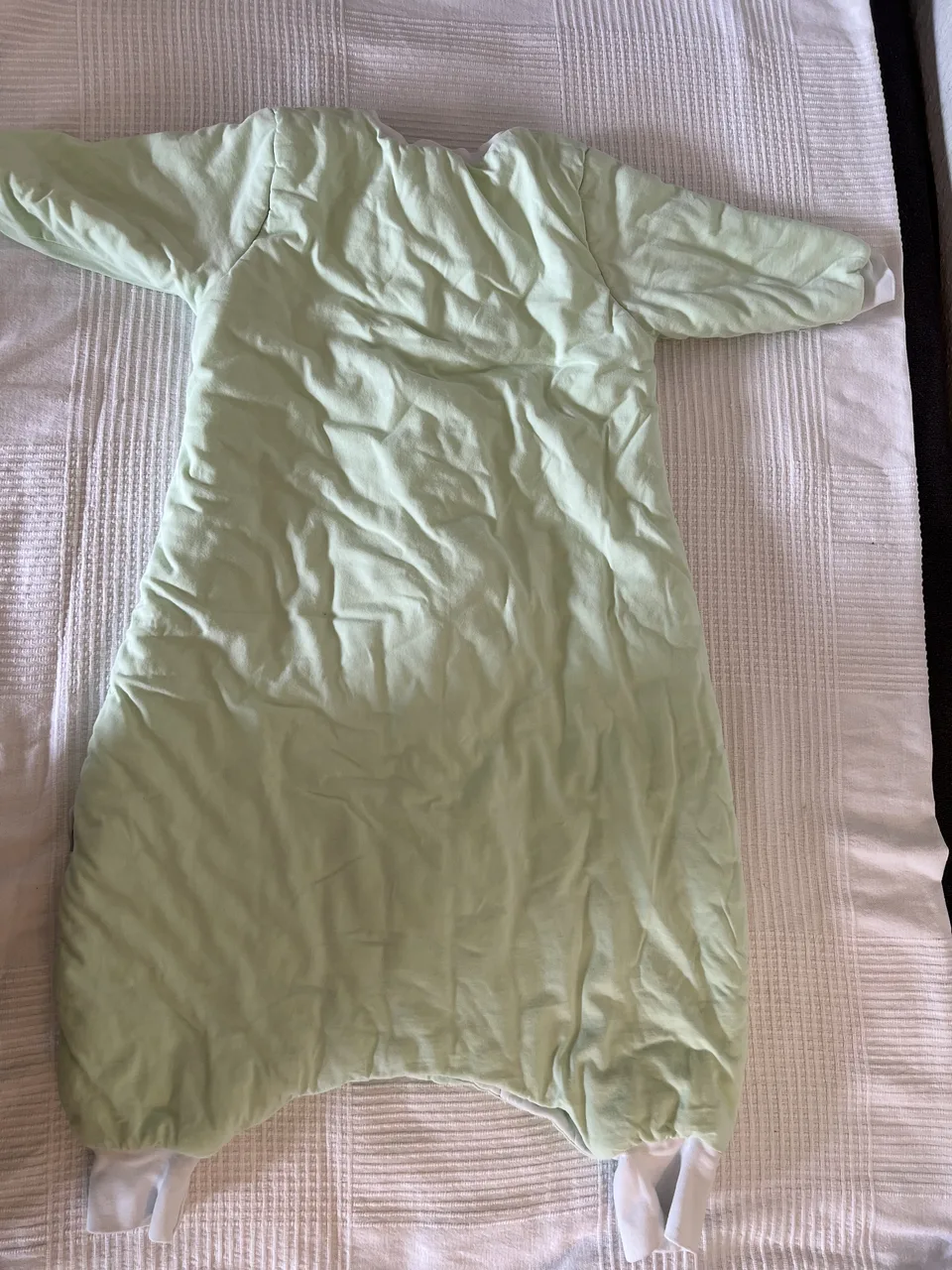Schlummersack 3,5 TOG – 90 cm – hellgrün – mit Füßen – Bild 5