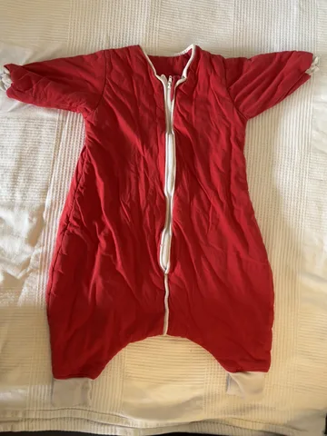 Schlummersack 3,5 TOG – 90 cm – rot – mit Füßen