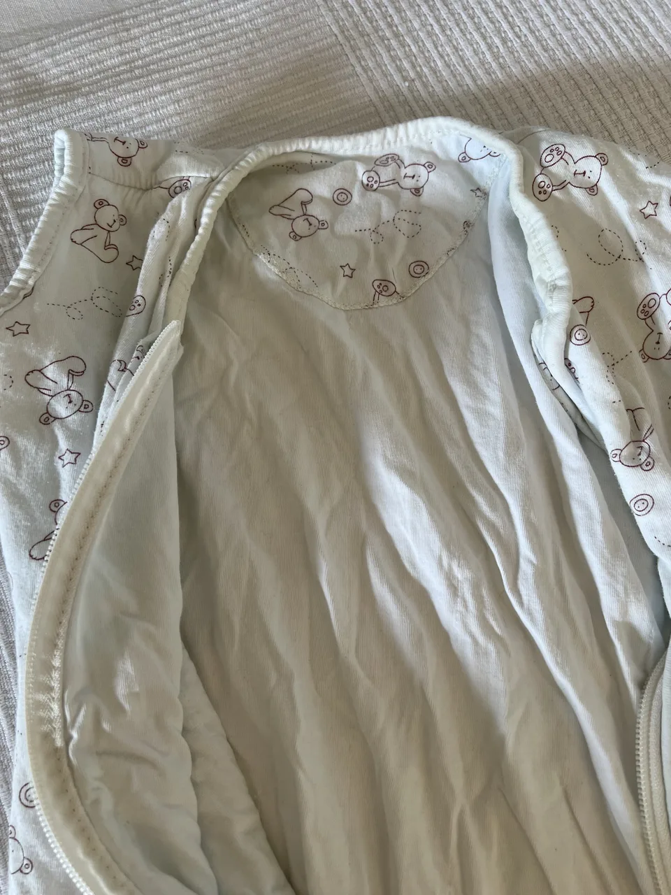 Schlummersack 1,0 TOG – 90 cm – Häschen – mit Füßen – Bild 3