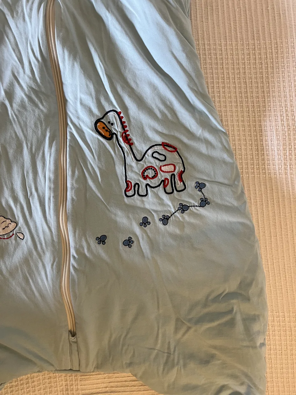 Schlummersack 3,5 TOG – 100 cm – Dinosaurier – mit Füßen – Bild 2
