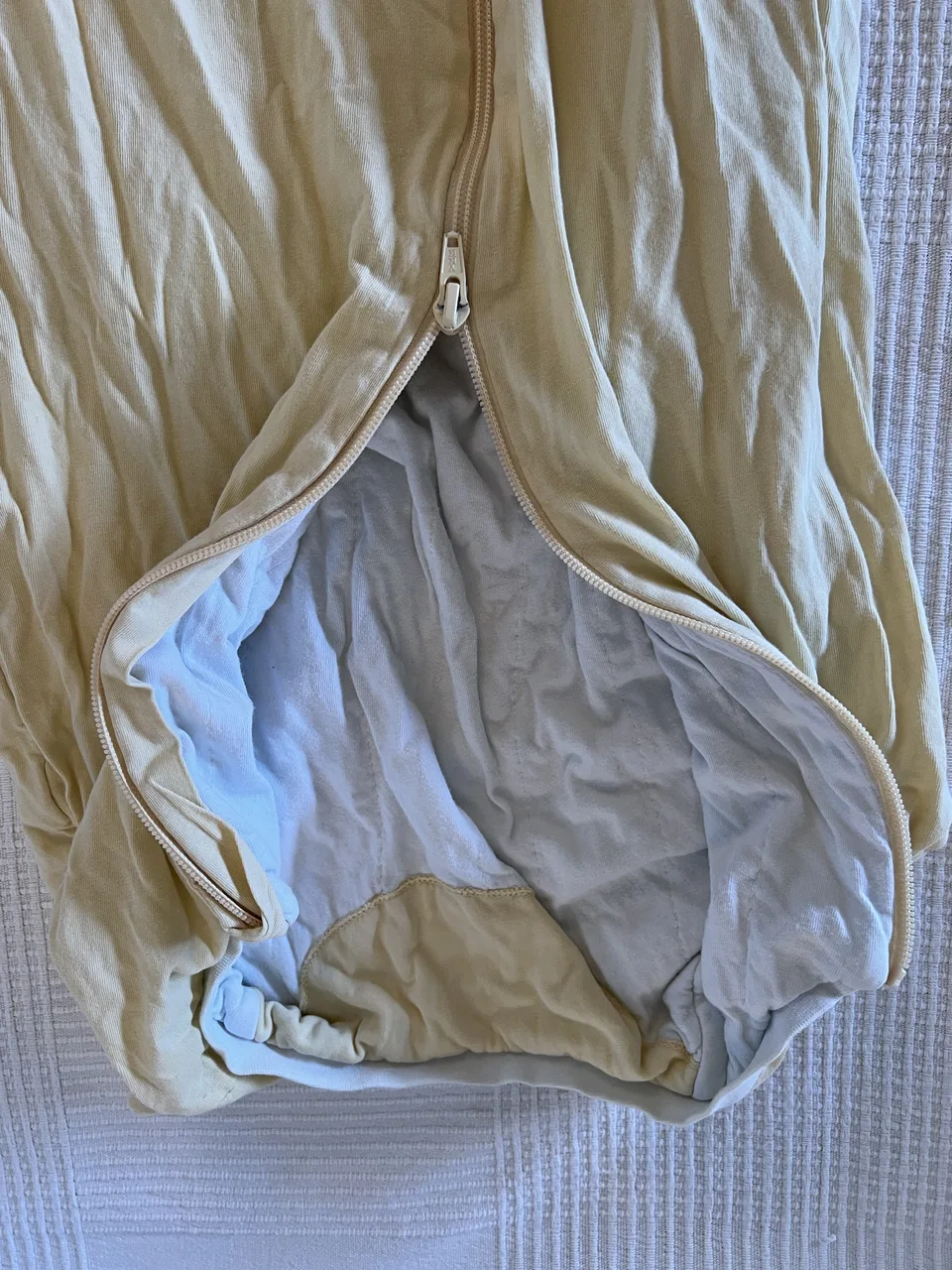 Schlummersack 1,0 TOG – 100 cm – hellgelb – mit Füßen – Bild 2