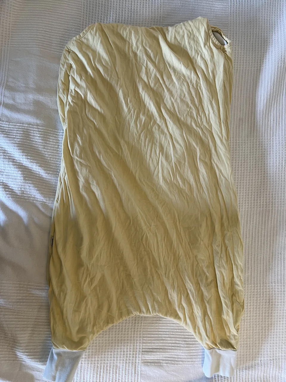 Schlummersack 1,0 TOG – 100 cm – hellgelb – mit Füßen – Bild 4