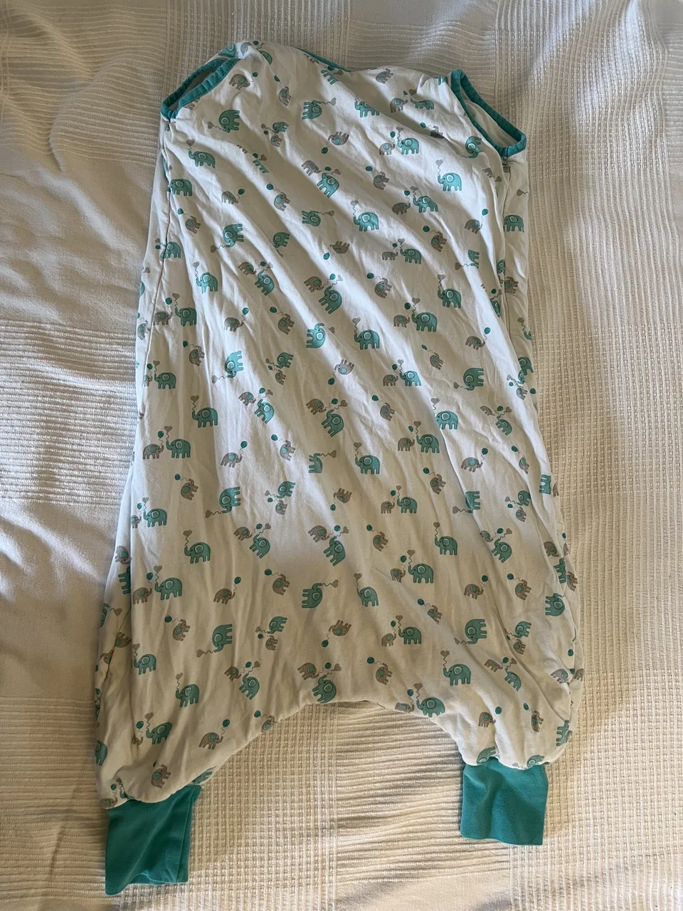 Schlummersack 1,0 TOG – 100 cm – Elefanten – mit Füßen – Bild 4