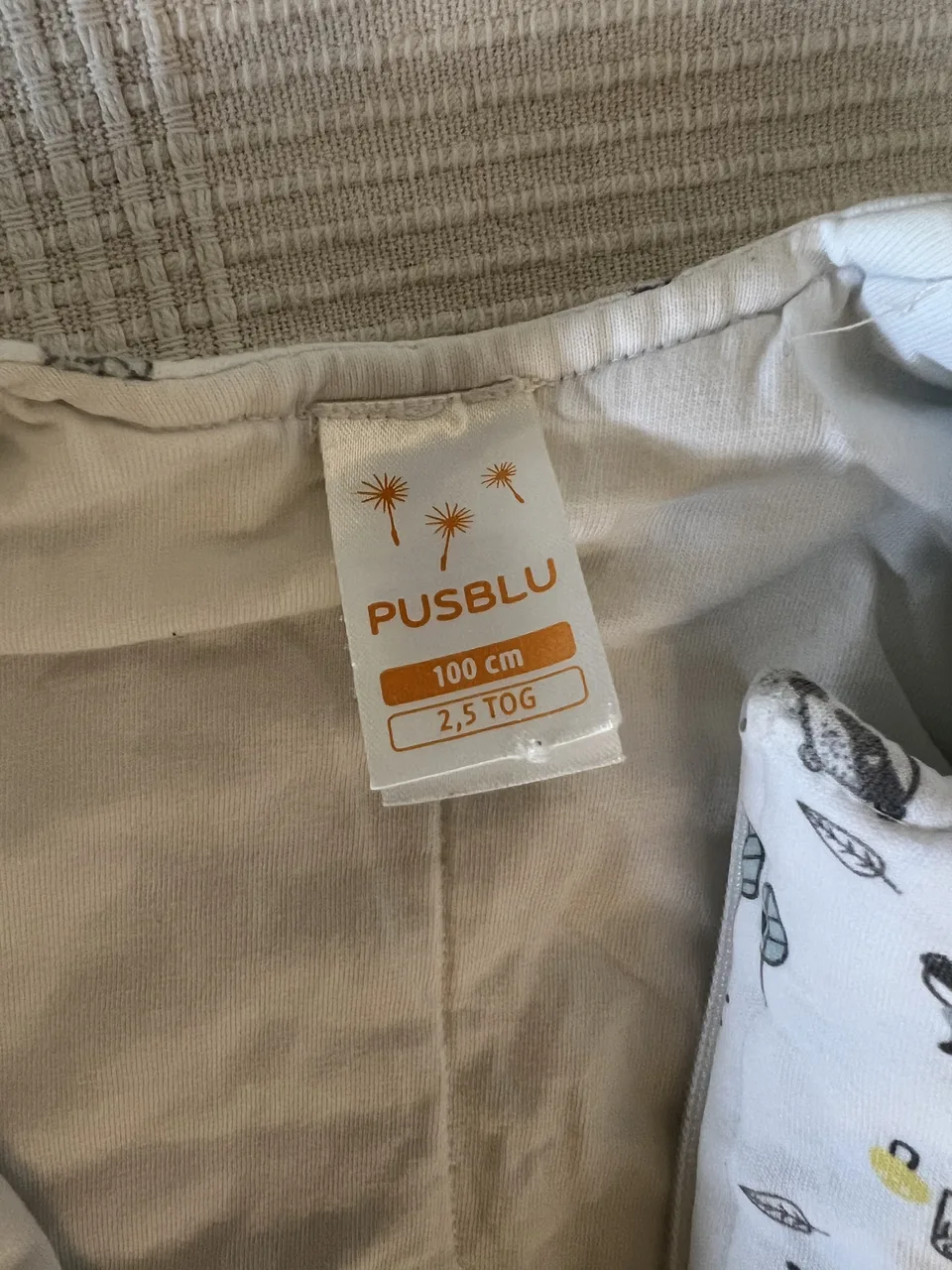 Pusblu Schlafsack 2,5 TOG – 100 cm – Tiere – mit Füßen – Bild 3