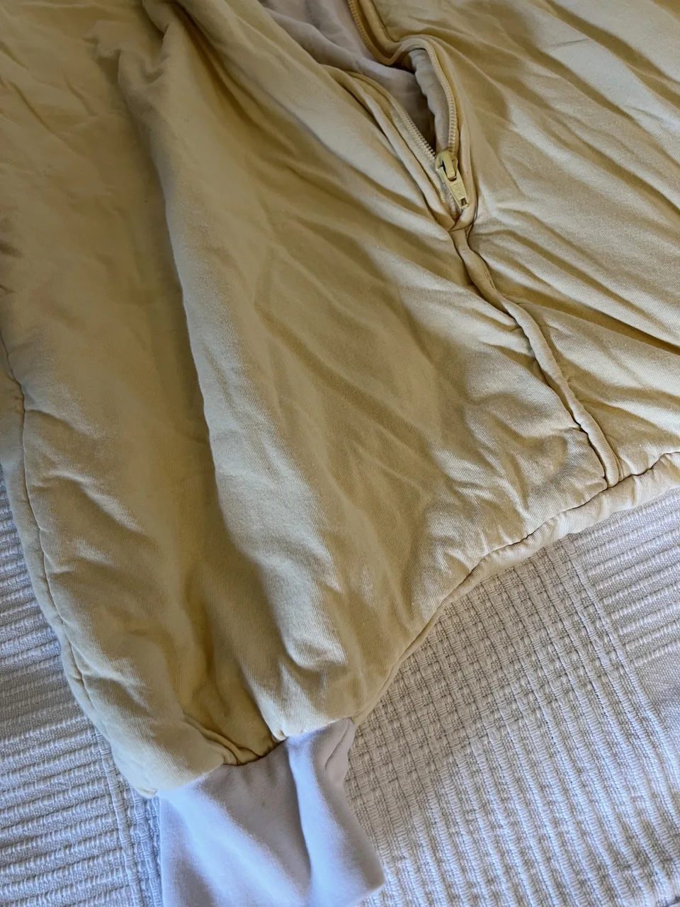 Schlummersack 2,5 TOG – 100 cm – beige – mit Füßen – Bild 4