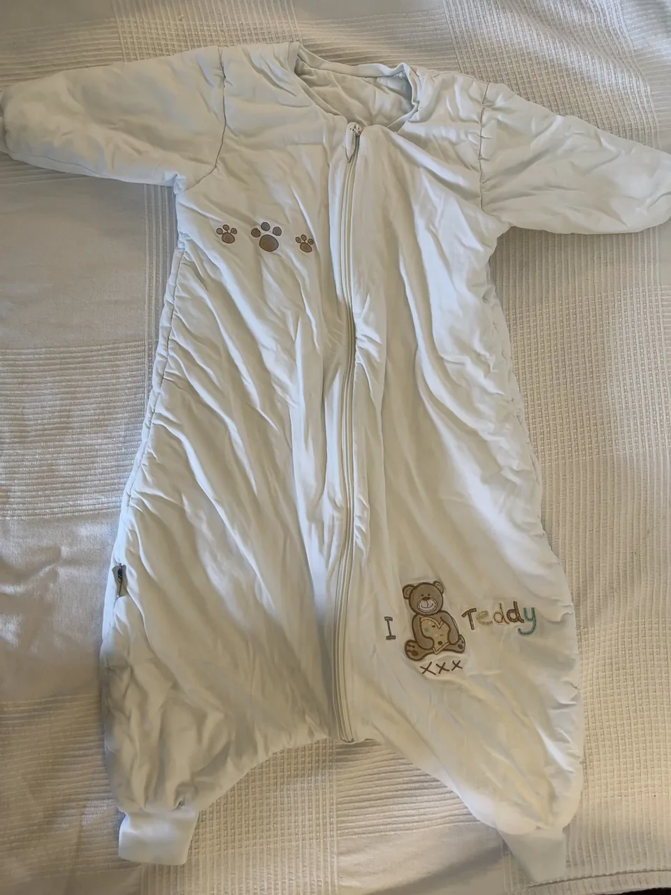 Schlummersack 3,5 TOG – 100 cm – Teddy – mit Füßen – Bild 1