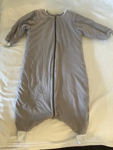 Schlummersack 3,5 TOG – 100 cm – grau – mit Füßen