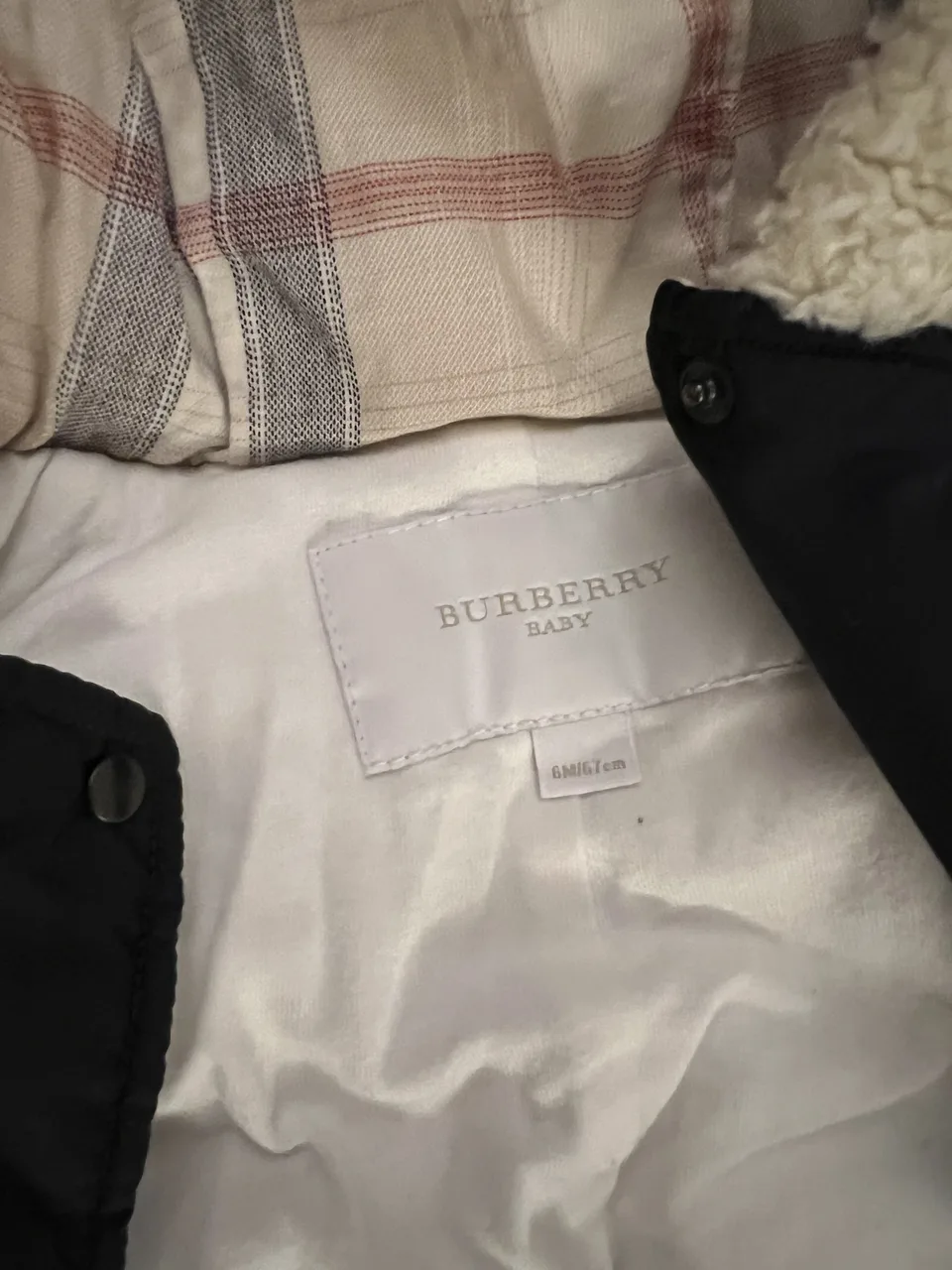 Burberry Baby Schneeanzug 6M/67 cm – dunkelblau – Bild 3