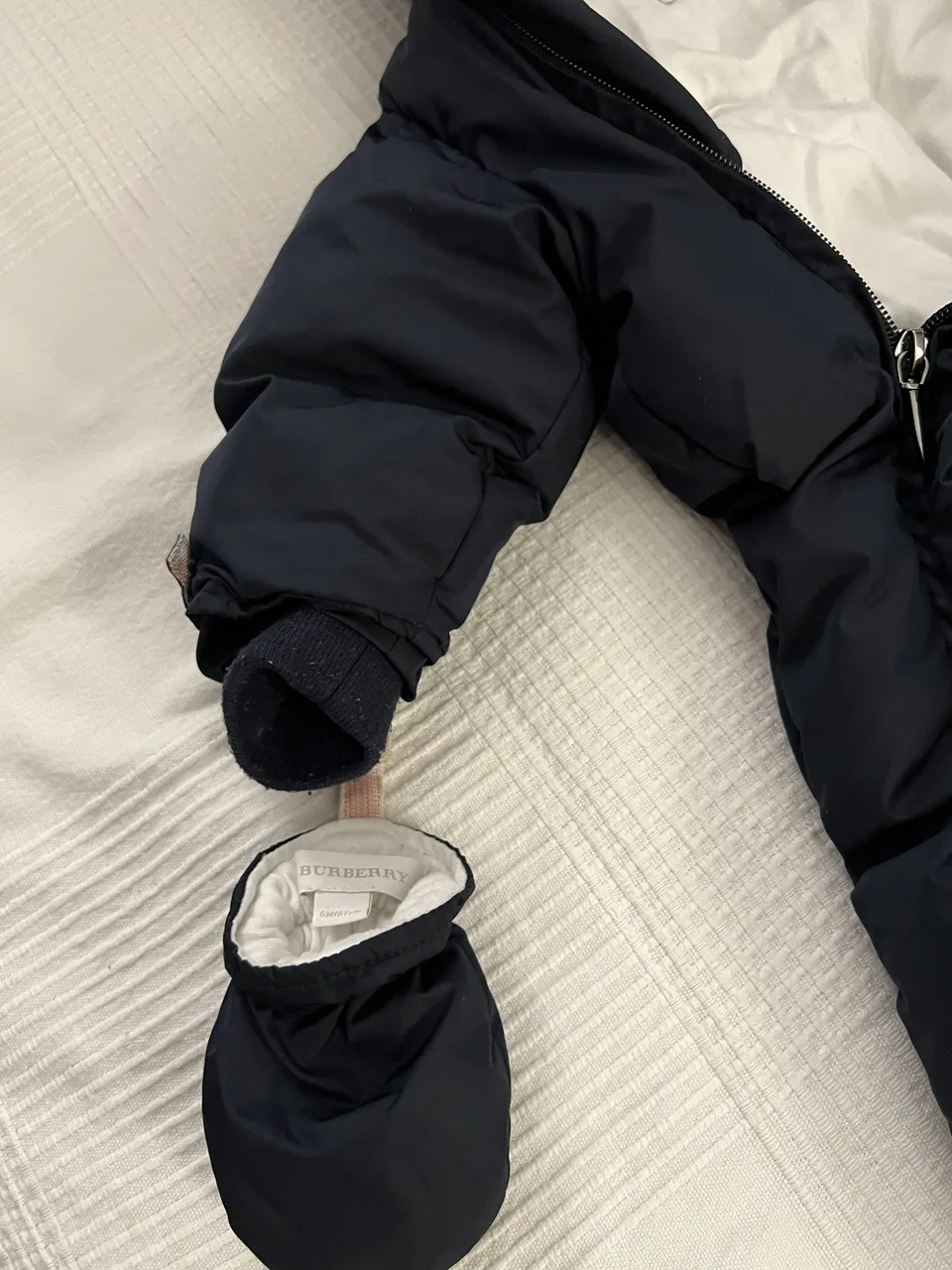 Burberry Baby Schneeanzug 6M/67 cm – dunkelblau – Bild 4