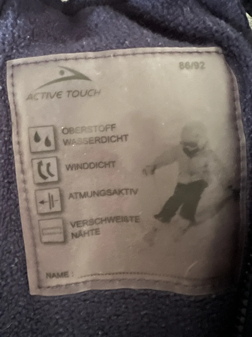 Active Touch Schneehose Gr. 86/92 – dunkelblau – Bild 2