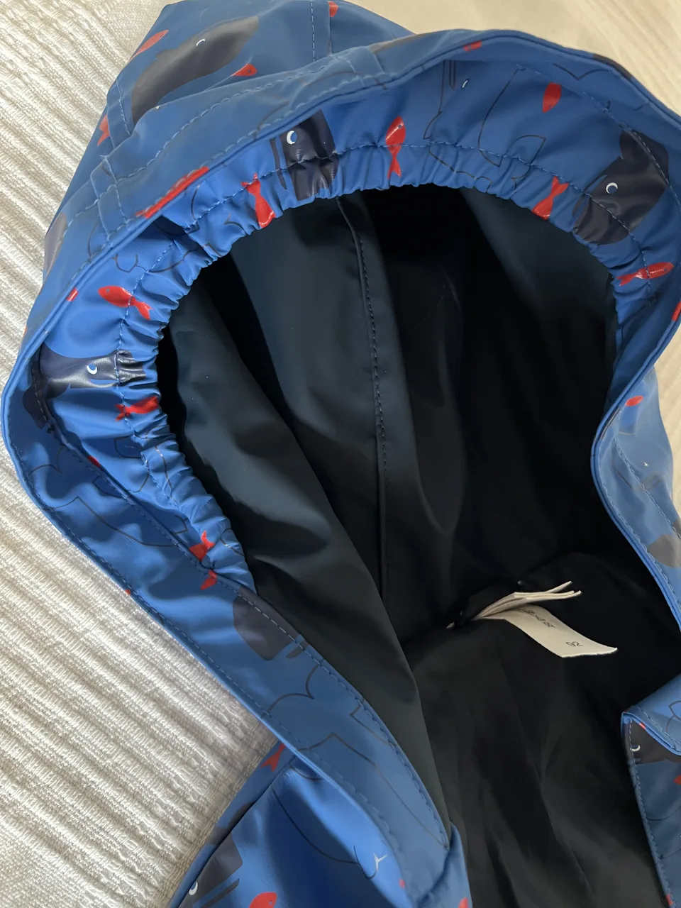 Baby Club Regenjacke Gr. 92 – blau mit Walen – Bild 5