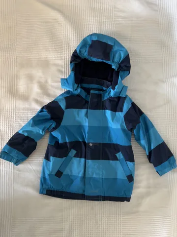 Rain Essentials Übergangsjacke Gr. 86/92 – blau gestreift