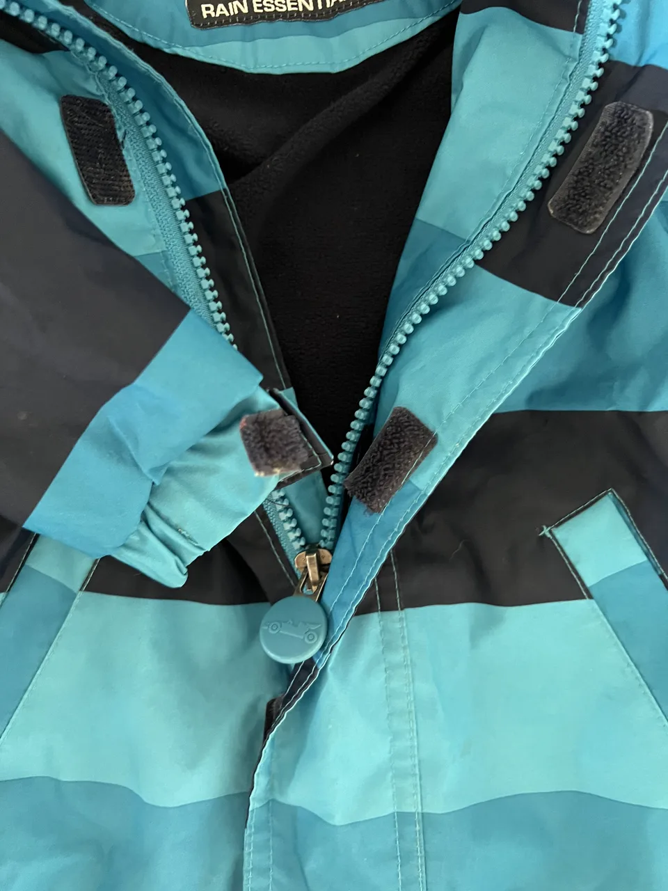Rain Essentials Übergangsjacke Gr. 86/92 – blau gestreift – Bild 3