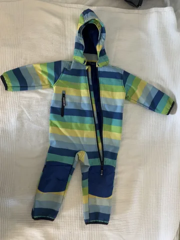 JAKO-O Softshell-Overall Gr. 80/86 – bunt gestreift