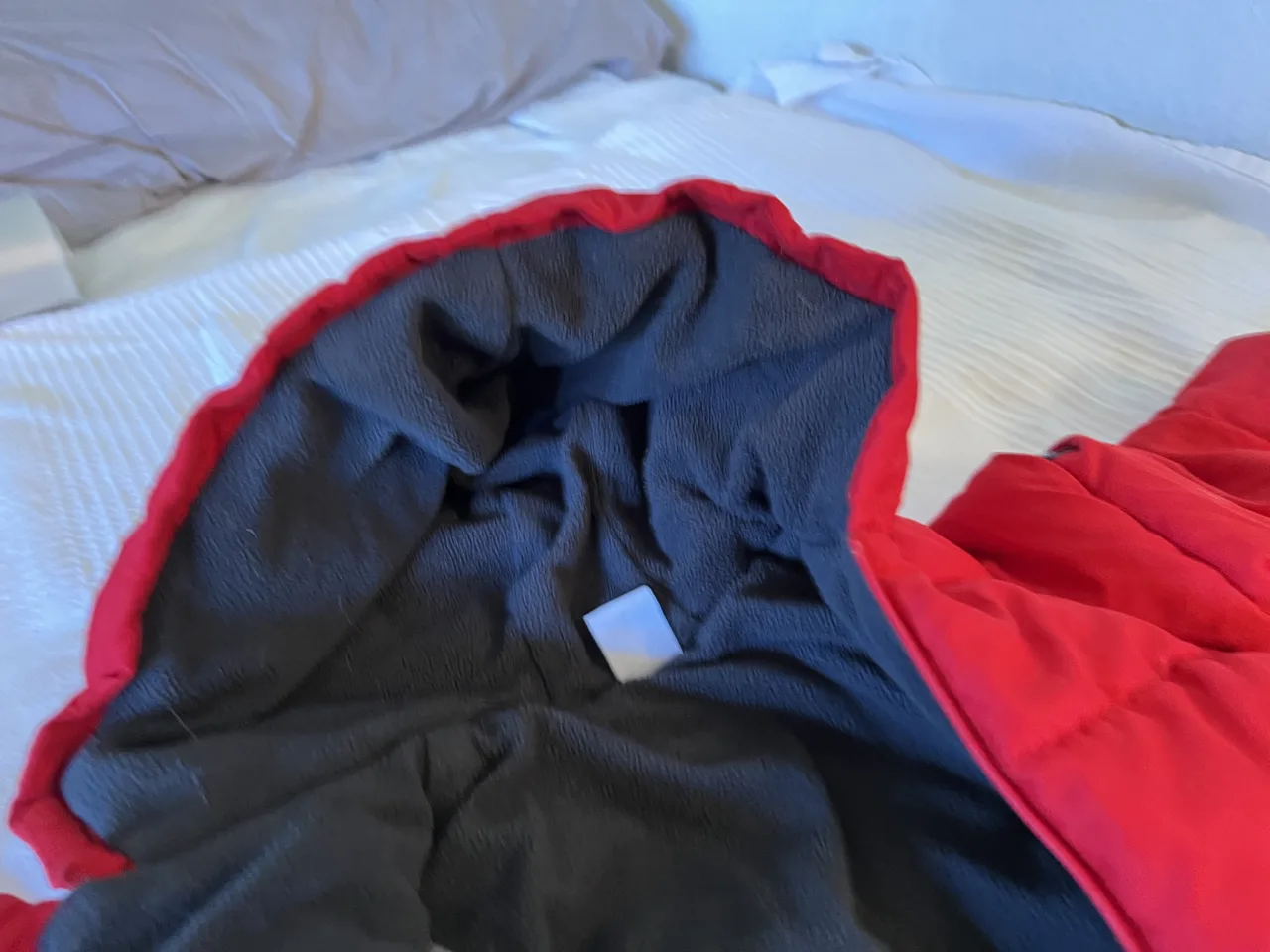 Petit Bateau Winterjacke Gr. 80 – rot mit Kapuze – Bild 2