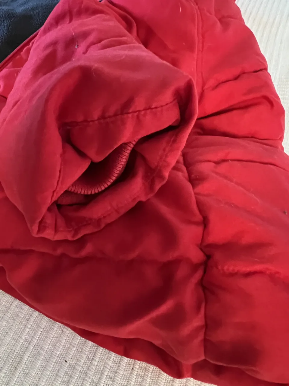 Petit Bateau Winterjacke Gr. 80 – rot mit Kapuze – Bild 4