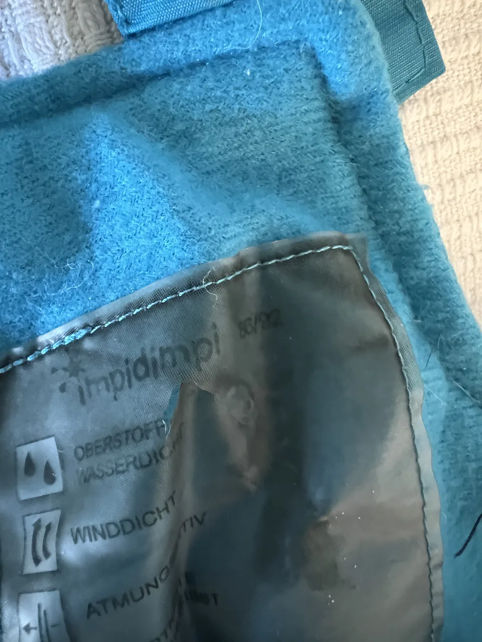 Impidimpi gefütterte Schneehose Gr. 86/92 – türkis – Bild 2
