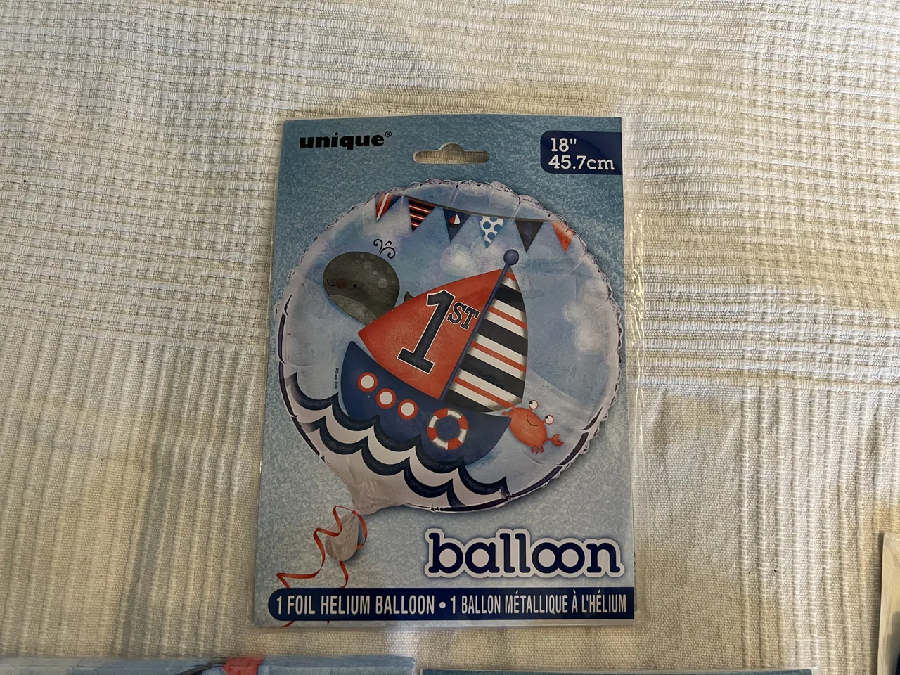 Ballonset 1. Geburtstag – maritim – mit Banner – neu – Bild 2