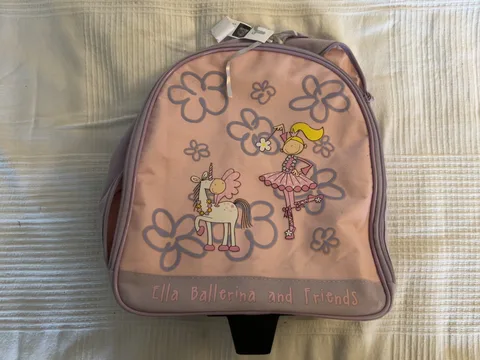 Kinder-Trolley mit Rollen – rosa – Ballerina