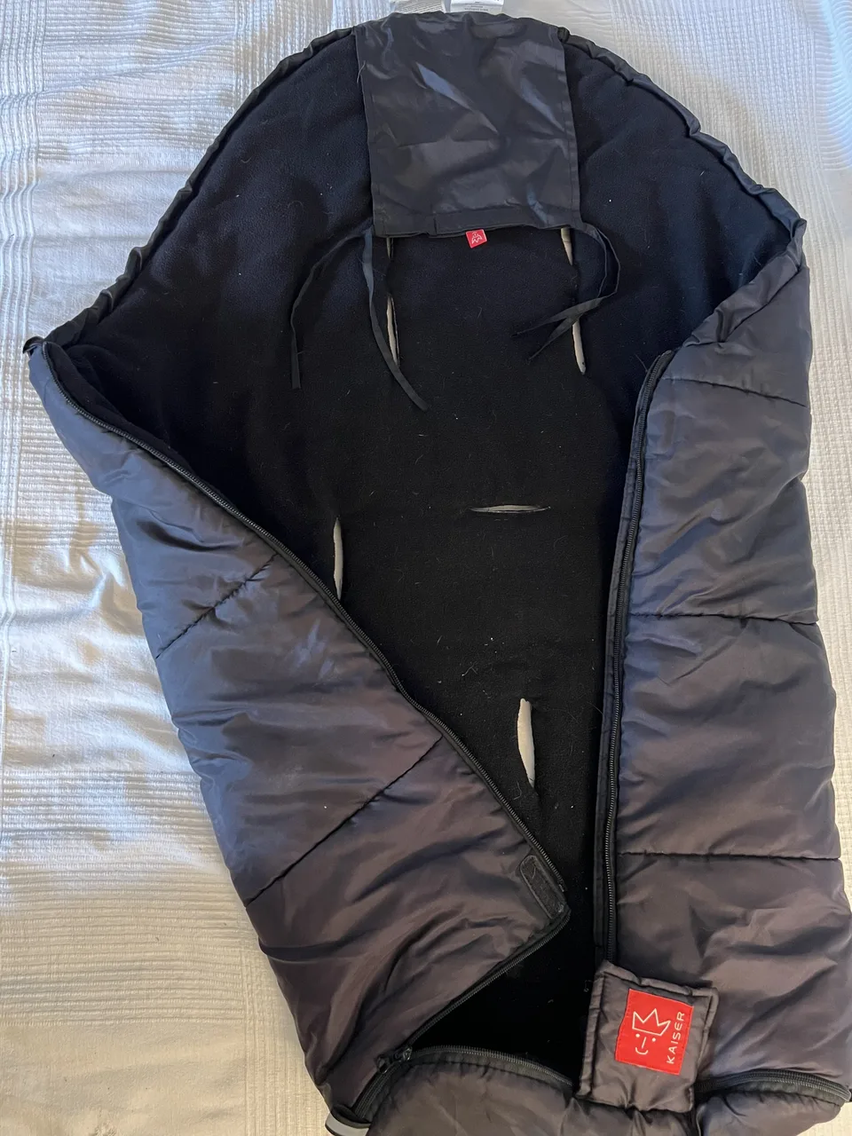 Kaiser Fußsack für Kinderwagen – 6–36 Monate – grau – Bild 3