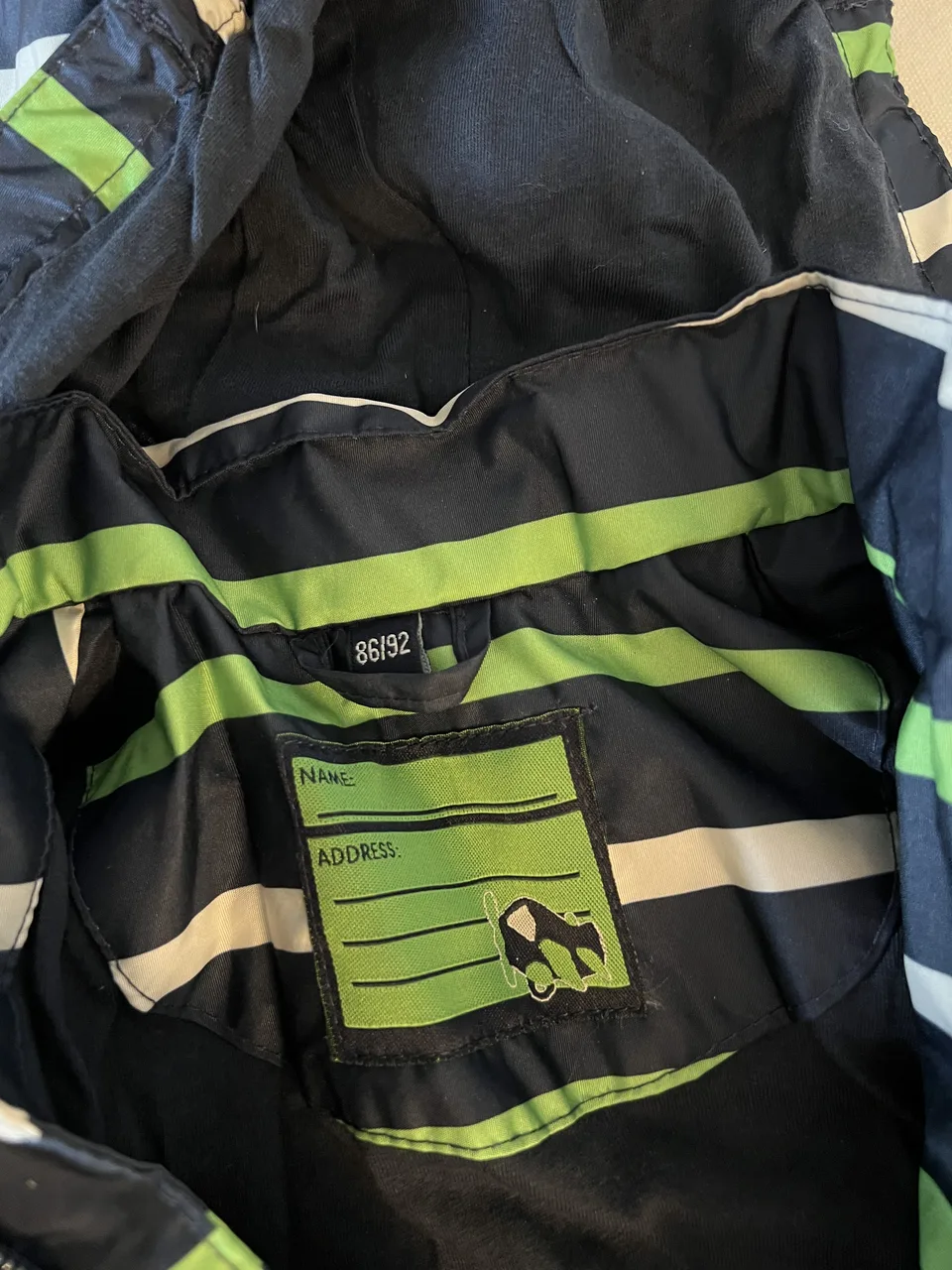 Pocopiano Regenjacke Gr. 86/92 – gestreift – Bild 2