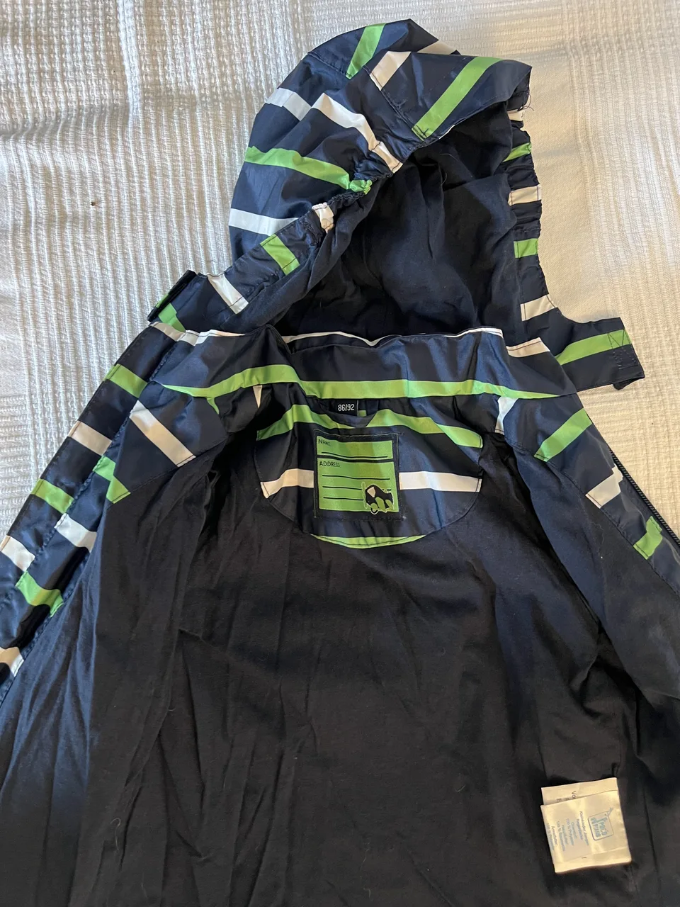 Pocopiano Regenjacke Gr. 86/92 – gestreift – Bild 3