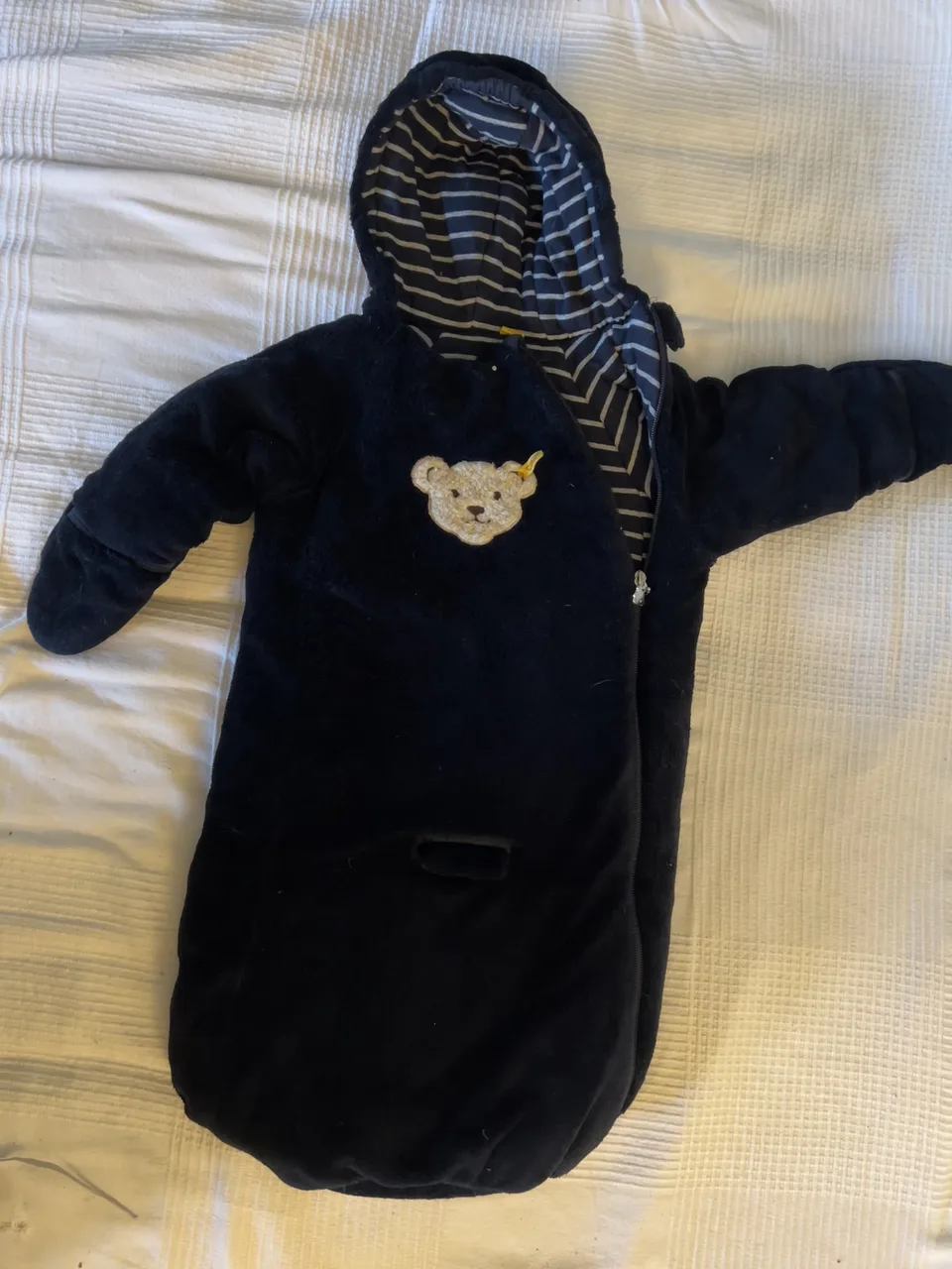 Steiff Fußsack mit Ärmeln, Gr. 68 – Bild 1